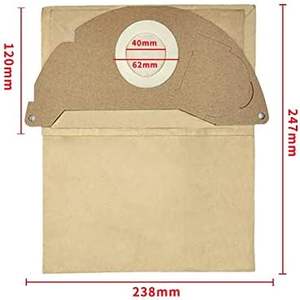 Compatible avec <span class=keywords><strong>Karcher</strong></span> WD2250 A2004 A2054 MV2 <span class=keywords><strong>WD2</strong></span> Sacs d'aspirateur Pièces de rechange Accessoires Sacs à poussière - Product Image 2