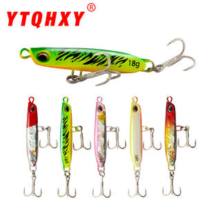 Leurre vibrant en métal coulant Vibra Lure 18g, appât de fond pour la pêche au bar avec hameçons triples - Product Image 2