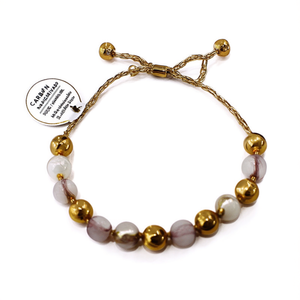 Fashion <b>Beaded</b> <b>Bracelet</b> 316L Stainless Steel PVD <b>Gold</b> Plating Sustainable Resistant Jewelry Accessory - Product Image 2