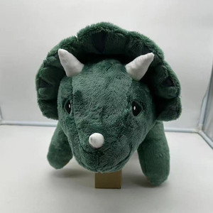 Peluche de Triceratops personalizado, peluche de dinosaurio verde, juguete de peluche de dinosaurio, peluche de Triceratops realista, peluche de dinosaurio para niños - Product Image 1
