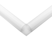 30*30mm couvercle rond pendentif en aluminium profil de lumière LED angle de 90 degrés profilé en aluminium monté en surface canal LED