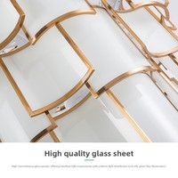 Nouveau lustre en verre de style chinois, télécommande, variateur d'intensité, LED à économie d'énergie, lampe principale pour salon