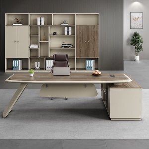 Bureau de gestion des câbles exécutif au design classique moderne extensible avec solution de conférence pratique sous la table pour le bureau à domicile - Product Image 2