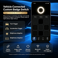 Emblème arrière de voiture LED dynamique 2026 à commande par application, logo animé HD pour BMW X1 X2 X3 X5 X7 M2 M3 M4 M5 M8