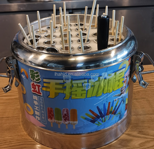 Máquina <span class=keywords><strong>de</strong></span> Helados <span class=keywords><strong>de</strong></span> Acero Inoxidable con Manivela, Sin <span class=keywords><strong>Electricidad</strong></span>, Solo con Hielo y Congelador, Rápida, Conveniente y Perfecta para Acampar - Product Image 4