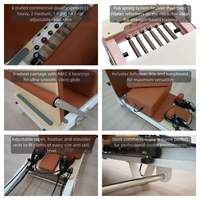 Haute qualité à bas prix Commercial et Home Studio en aluminium pliant Pilates Reformer Reformer Pilates Machine