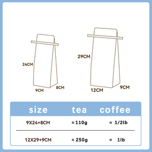 Stokta kahve çekirdeği ambalaj dik durabilen poşet Kraft kağıt folyo vana fermuar düz alt çay kahve çanta kalay kravat ile 250G 500 <span class=keywords><strong>Gram</strong></span> - Product Image 4