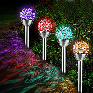 Solar Stainless Steel Garden <b>Light</b> <b>LED</b> Colorful Waterproof Outdoor Lawn Lamp IP45 - Product Image 4