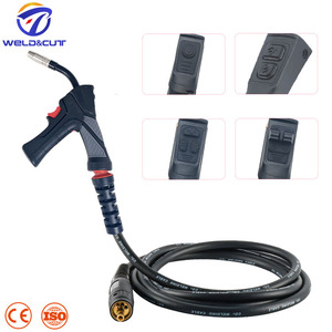 Antorcha de Soldadura MIG Binzel 15AK MAX con Empuñadura Tipo Pistola y Conector Europeo 3M/4M/5M - Product Image 1