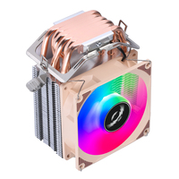 Refroidisseur CPU QiuzAim X99/X79 2/4/6 Caloducs Support Universel pour Intel LGA 2066/2011-3 & AM4/AM5, Ventilateur PWM Silencieux 90mm