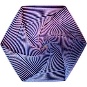 Nouveaux jouets anti-stress Pop Fidget colorés à structure tournante, spirale hexagonale fractale, imprimés en 3D pour la décoration de bureau - Product Image 2