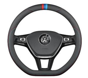 Couverture de volant de voiture EV en cuir antidérapant pour Volkswagen ID.3 ID 4 <span class=keywords><strong>2023</strong></span> 2021 ID6 Crozz/PRO, accessoires en Fiber de carbone, nouveauté 2022 - Product Image 3