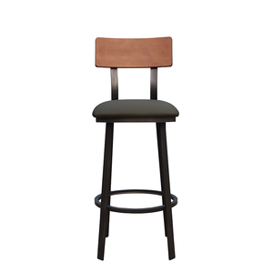 <span class=keywords><strong>Sillas</strong></span> de Bar Estilo <span class=keywords><strong>Mid</strong></span>-<span class=keywords><strong>Century</strong></span> Modern, Taburetes de Bar Comerciales de Metal Rústico para Isla de Cocina - Product Image 2