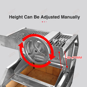 Madera de carbón 304 Acero inoxidable Altura ajustable 80mm-470mm Bistec Barbacoa Parrilla Santa María Argentina Parrilla Argemtina Grill - Product Image 4