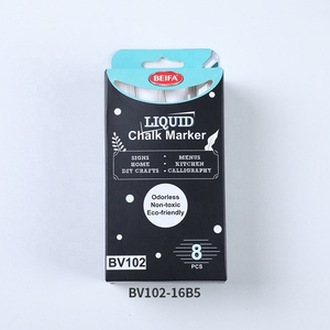 BEIFA BV102 pointe biseautée 8 10 12 pièces boîte de couleur système de valve à coque assortie écrire <span class=keywords><strong>sur</strong></span> des surfaces en verre non poreuses <span class=keywords><strong>marqueur</strong></span> à <span class=keywords><strong>craie</strong></span> liquide - Product Image 3
