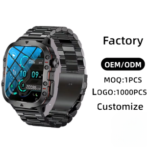 Smartwatch Quadrato Personalizzato con Logo, Monitoraggio Frequenza Cardiaca, Pressione Sanguigna, SpO2, Impermeabile IP65, Chiamate BT, OEM, Vendita all'Ingrosso, Regalo - Product Image 1