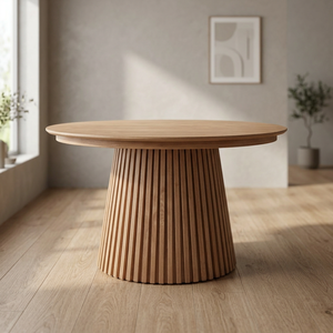 Table à manger rectangulaire en bois moderne et écologique - Personnalisable, durable, imperméable, faite à la main, pliable, plus de 10 places, garantie de 5 ans - Product Image 2