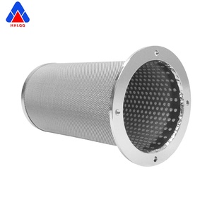 Elemento de filtro de líquido 304 de acero inoxidable tipo brida de alta eficiencia Cesta de malla metálica lavable 1-50 micras - Product Image 6