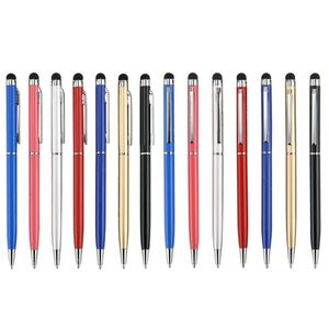 Stylo à bille rotatif personnalisé avec logo imprimé, largeur d'écriture 1,0 mm, en métal, pour cadeaux d'affaires et de bureau, vente en gros - Product Image 3