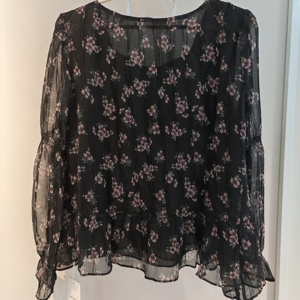 Camicetta in Chiffon da Donna 2025 Vintage con Stampa Floreale, 100% Poliestere, Maniche Lunghe - Product Image 3