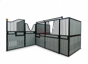 갈대 Cavaletti 경제적 인 방수 내구성 말 안정적인 빠른 설치 모듈 형 대피소 말 소유자를위한 1 년 보증 - Product Image 2