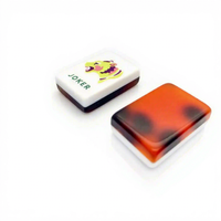 Mahjong américain HomeGame en acrylique durable à deux couches, écologique, motif écaille de tortue