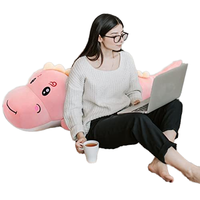 Oreiller en peluche mignon de dinosaure géant et drôle, oreiller personnalisable en peluche de pépites de poulet ODM pour cadeaux d'anniversaire