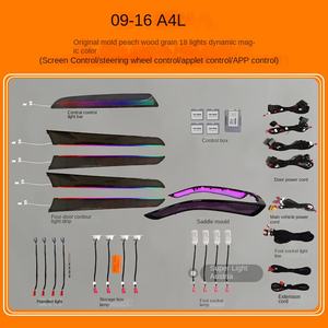 Lampe d'ambiance 64 couleurs pour <span class=keywords><strong>Audi</strong></span> A6L A4 A5 A3 Q5L A8 Q2L Q3 Q7 Éclairage intérieur automatique spécial pour véhicule - Product Image 5