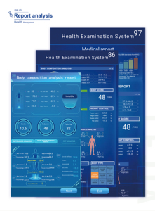 Máy đo sức khỏe, kiểm tra BMI, chiều cao, cân nặng, đo thân hình tại bệnh viện/phòng khám/dược phẩm/nhà tập thể dục/phòng khám khám sức khỏe HW-V9 - Product Image 3