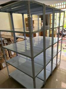 Giá đỡ góc có rãnh, giá đỡ góc cho kệ cửa hàng, 5 tầng, kệ Miniso, kệ kim loại để đồ gia dụng, kệ để đồ - Product Image 4