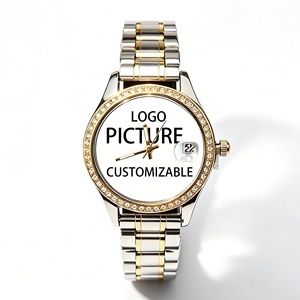 <span class=keywords><strong>Montre</strong></span> pour femme de luxe avec logo personnalisé, faible MOQ, personnalisation professionnelle, <span class=keywords><strong>montre</strong></span> à quartz pour femme en acier inoxydable, 8 mm d'épaisseur - Product Image 1