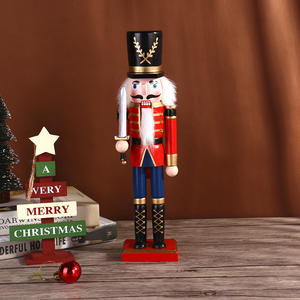 Nouveau <span class=keywords><strong>casse</strong></span>-<span class=keywords><strong>noisette</strong></span> <span class=keywords><strong>de</strong></span> noël 30cm artisanat créatif en bois journée des enfants cadeau décoration vente en gros - Product Image 2