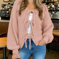 Nouveau cardigan en maille 500g respirant et anti-boulochage, col rond, couleur unie, décontracté, idéal pour les trajets quotidiens
