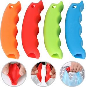 Soporte de silicona ergonómico para el transporte de compras, con logotipo personalizado, protector de agarre para bolsas de supermercado, listo para la venta minorista. - Product Image 6