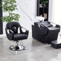 Chaise de barbier moderne en gros Mobilier de coiffure en cuir synthétique de l'usine pour salons de coiffure