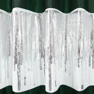 <span class=keywords><strong>Rideau</strong></span> de <span class=keywords><strong>douche</strong></span> moderne en polyester écologique vert à <span class=keywords><strong>paillettes</strong></span> imitation soie en stock pour la salle de bain - Product Image 3