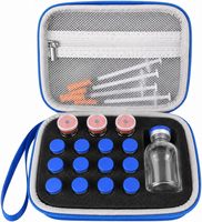 Étui de rangement antichoc en EVA rigide pour flacons de peptides diabétiques et seringues, personnalisable en couleur et avec logo, utilisable au réfrigérateur – Vente chaude