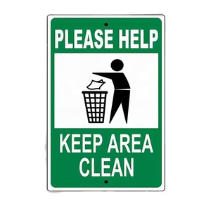 من فضلك اعطلوا الانتباه إلى ضرورة الحفاظ على نظافة المنطقة، لوحة تحذير عاكسة للسلامة على الطرق، مثلث تحذير، لافتات مرورية، لافتة من الألومنيوم - Product Image 5