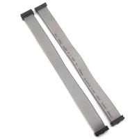 Câble FFC plat gris 16 broches de haute qualité avec connecteur IDC pas de 2,0 mm, âme en cuivre, indice de résistance au feu FT1, isolation PVC, 10 cm, 300 V