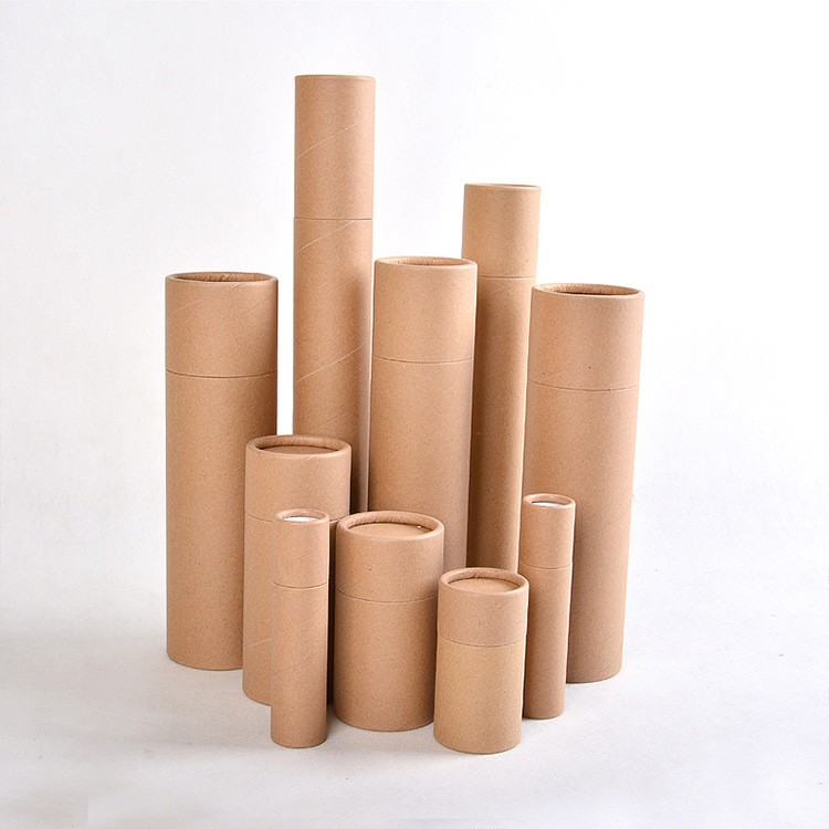 Customized Paper Tubes, Paper Tube Buckets, Round Kraft Paper Cylinders, Creative DIY, Poster Tube Customization