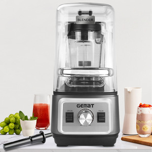 Licuadora Gemat de 1L y 3L de Capacidad, Color Plateado, Licuadora Comercial para Tiendas de Té con Leche y Uso Doméstico - Product Image 1