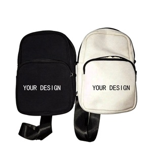 Sac bandoulière personnalisé en toile - Sac de poitrine décontracté et porte-bouteille, sac à dos de voyage léger, sac de randonnée mains libres - Product Image 1