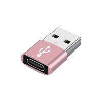 Adaptador tipo C USB C hembra a USB2.0 USB 2,0 A macho OTG Adaptador convertidor adaptador compatible con 12V 3A PD carga rápida