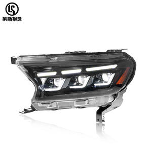 Feux de jour à LED modifiés pour Mustang, lentille PC, phare, applicable aux modèles 16-19 pour Everest, assemblage au xénon - Product Image 1