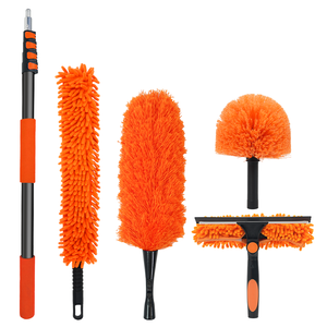 Kit <span class=keywords><strong>de</strong></span> nettoyage professionnel <span class=keywords><strong>de</strong></span> 6 mètres avec manche télescopique et articulations multi-angles pour ventilateurs <span class=keywords><strong>de</strong></span> <span class=keywords><strong>plafond</strong></span> et applications commerciales - Product Image 1
