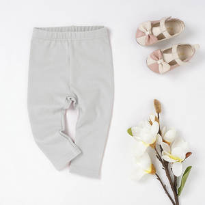 กางเกงเลกกิ้งเด็กผู้หญิงแบบเรียบ ยืดหยุ่นสูง ไซส์ 0-4 ปี ผ้าริบถัก ทอจากฝ้ายออร์แกนิค กางเกงจ็อกกิ้งเด็กวัยหัดเดิน สำหรับฤดูใบไม้ร่วงและฤดูหนาว สินค้ามาใหม่ - Product Image 5