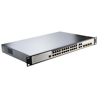 Conmutador gestionado combinado L2 + 24 puertos 10/100/1000T 802.3at PoE + 4 puertos Gigabit TP/SFP