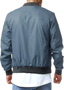 Chaqueta de Béisbol Varsity Personalizada para Hombre, de Alta Calidad, Blanca y Negra, Bordada, con Cuello Alto, Mangas Largas, Casual, Talla XS, Diseño Impreso - Product Image 3