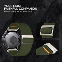 Bracelets de montre intelligente Upro pour Garmin Instinct 22 mm 26 mm, bracelet en nylon pour Garmin Fenix 6x/5x/7x, sangles en nylon élastiques réglables