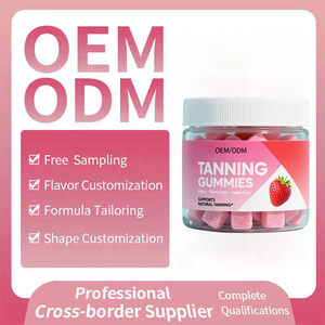 サンレスタンニンググミ無糖ビーガン経口メラニンサプリメントベータカロチンアスタキサンチンリコペン日焼け皮の健康グローアップ - Product Image 4